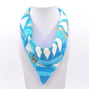 COPY - Handmade India seedbead scarf necklace